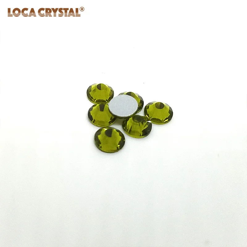 Olivine цветные бриллианты корейские свободные плоские стразы бусины LOCACRYSTAL|flatback