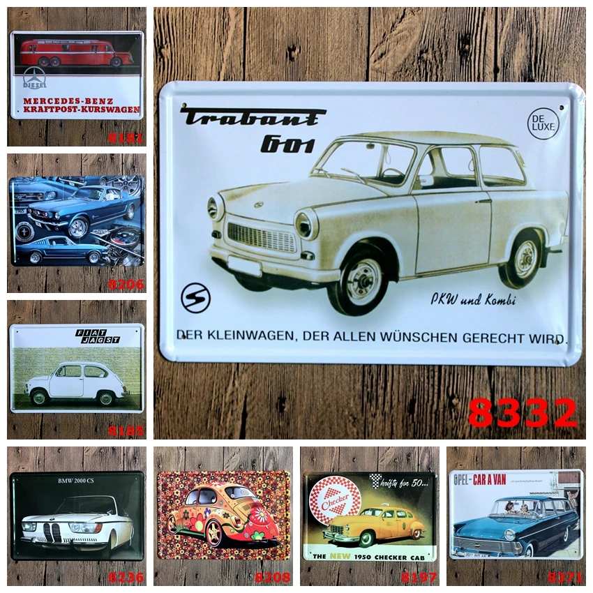 Классическая Автомобильная табличка с логотипом винтажная металлическая