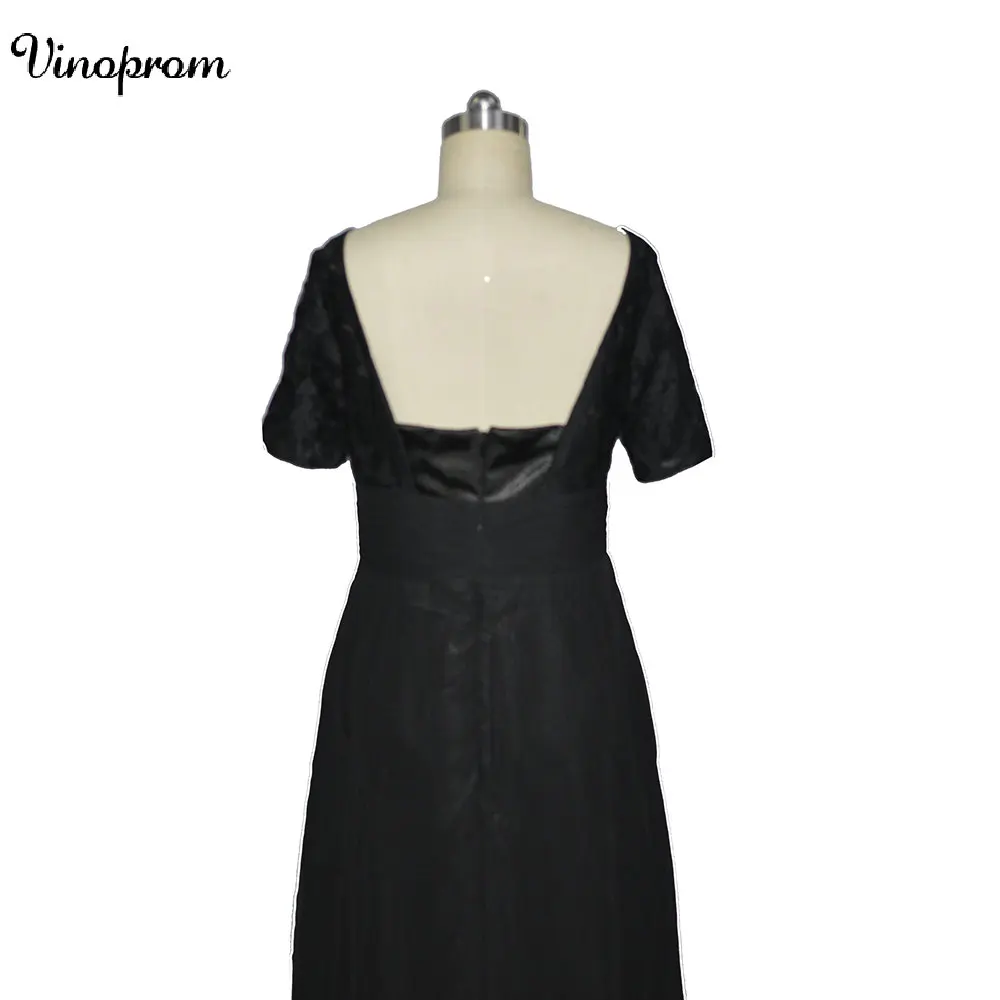 Новый Дизайн Scoop шифон с короткими рукавами платья подружек невесты длинное