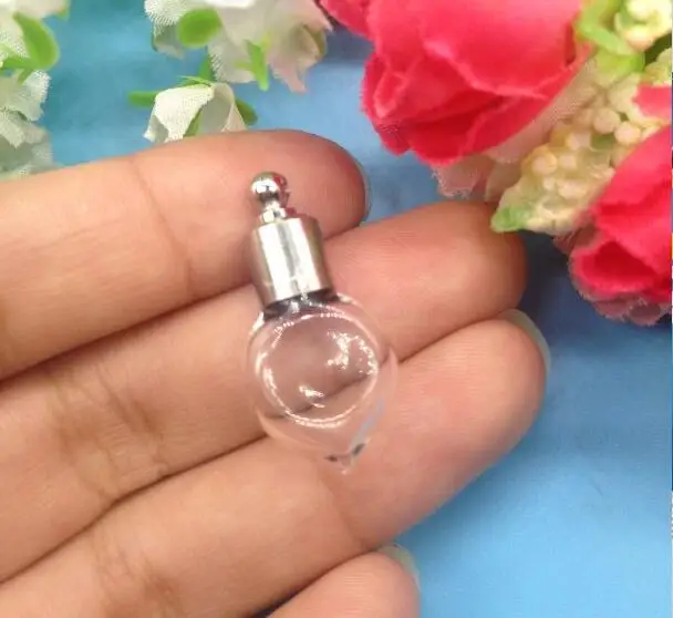 20 шт./лот DIY Ювелирные изделия стеклянная флакон Хрустальная подвеска Мини