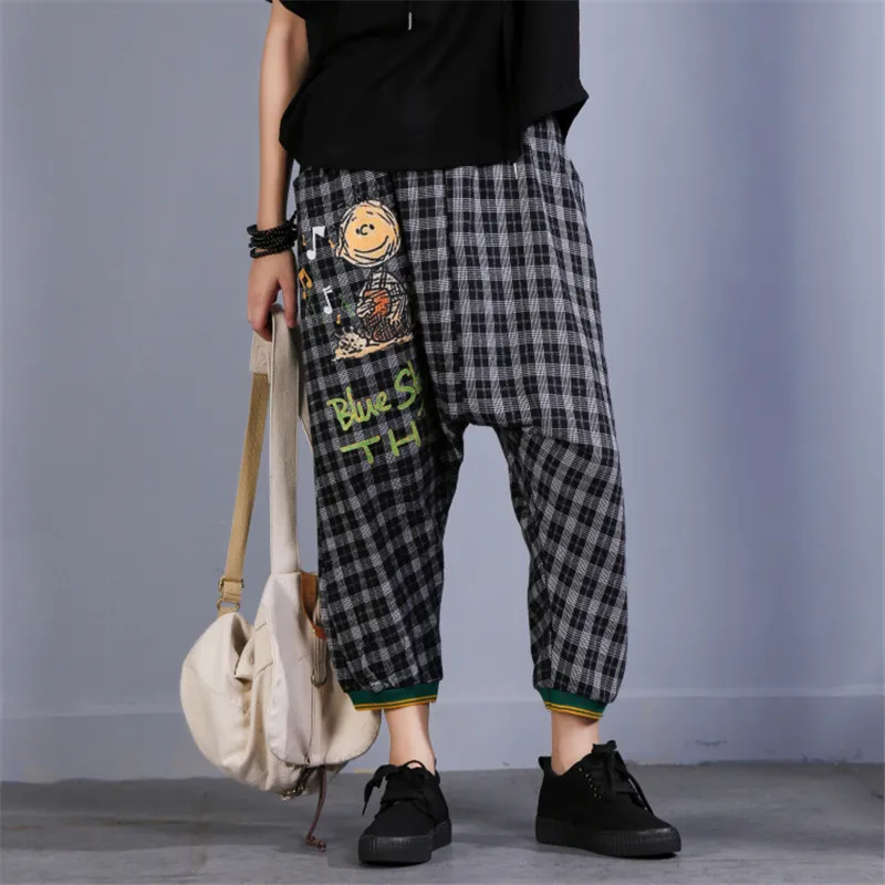 Boo Ace Summer Vintage Womens Harem Sweatpants Baggy Hip Hop Pants Free Size YF01715 | Женская одежда