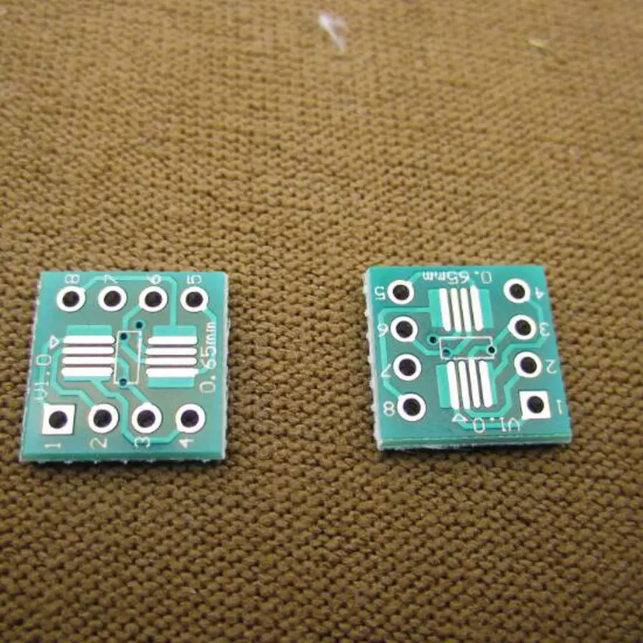 10x SOP8 SSOP8 TSSOP8 to DIP8 Interposer Moudle PCB Board Adapter Plate 10PCS 30641 | Электронные компоненты и