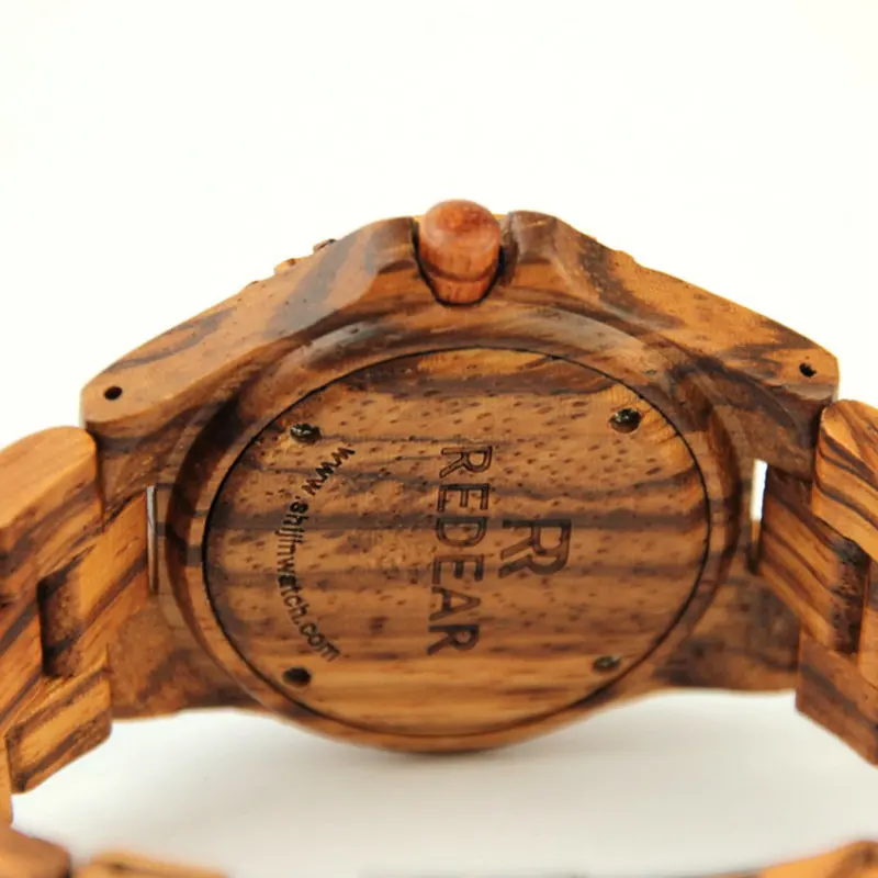 2017 новый роскошный моды простые мужские часы повседневная творческие орех