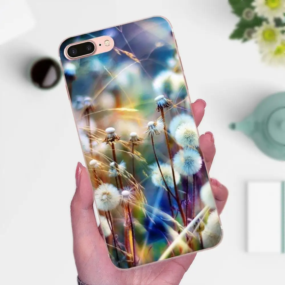 Цветок Одуванчик бабочки мультфильм ТПУ телефон для Galaxy J1 J2 J3 J330 J4 J5 J6 J7 J730 J8 2015 2016