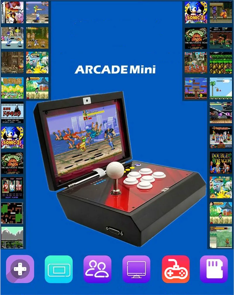Pandora's Box 5 1399 в 1 аркадная машина с приёмкой монет настольная игровой автомат Соотношение 4: 3 10 дюймов видеоигры бартоп