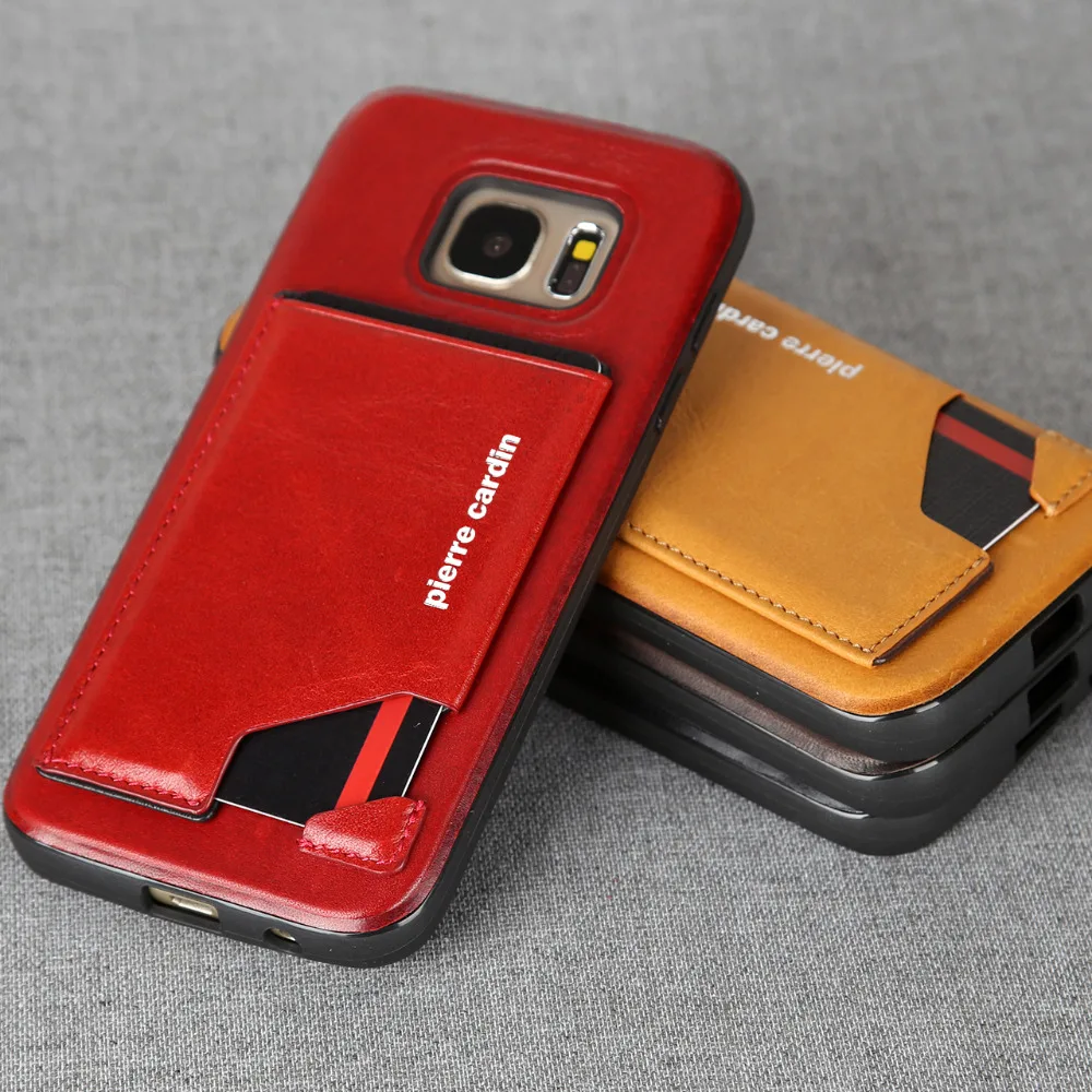 Для samsung S7 S7 край телефона casepierre Карден подлинной кожаный чехол тонкая кредитница кожаный флип-кейс с подставкой жесткий чехол
