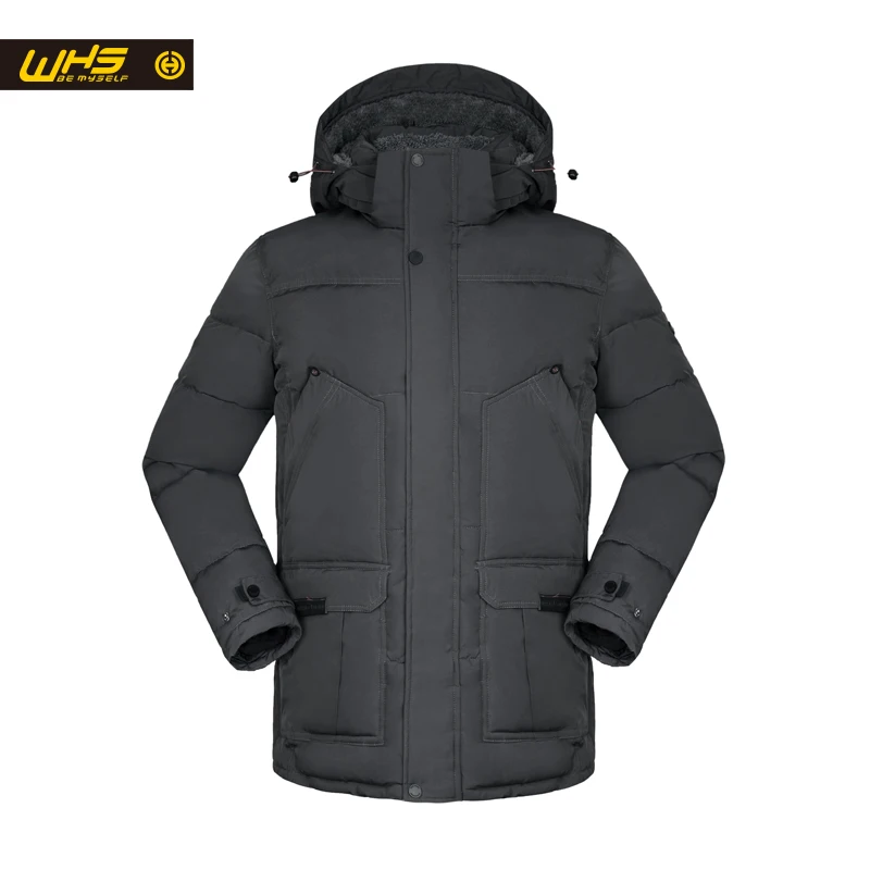 WHS НОВАЯ Мужская куртка зимой толстые теплые пальто мужской тепловой куртки