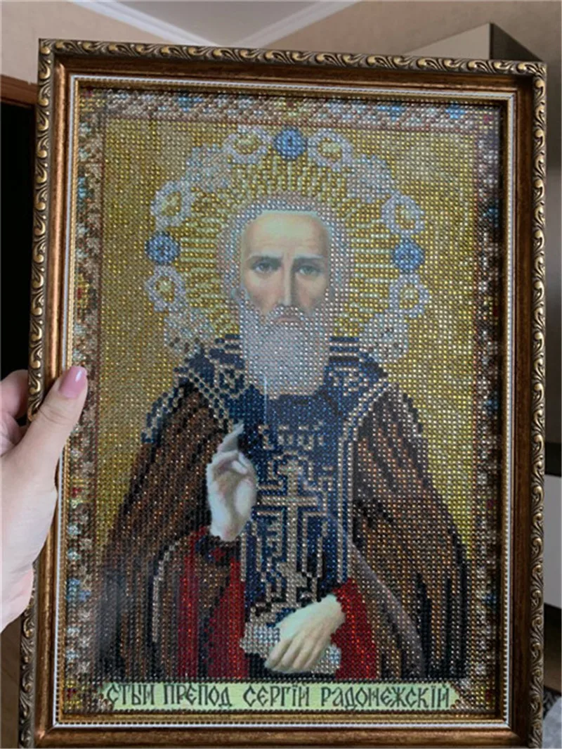 Горячая Распродажа DIY Алмазная вышивка крестиком религиозная икона Кристалл Алмазная вышивка Мозаика Украшение Рождественский подарок ZX