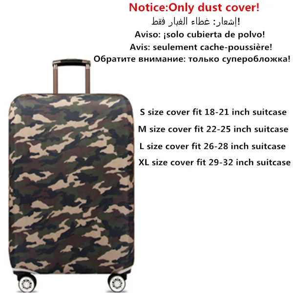 A Мужской Эластичный Защитный чехол для багажа, женский толстый разноцветный чехол для пыли и дождя, чехол для багажника, дорожные аксессуары для чемоданов, бирка на ремне - Цвет: A