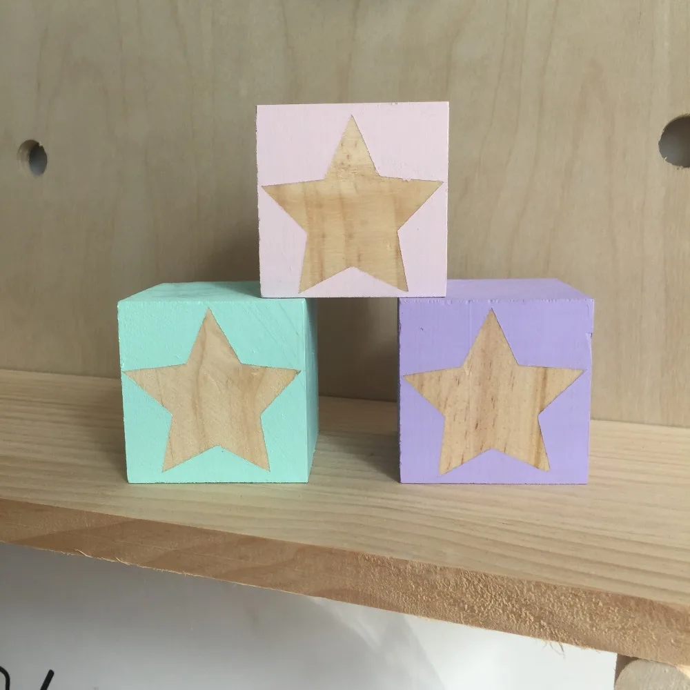 

Star Shape Building Block Wooden Toy Model Creative Baby Kids Room Decor Articles Nordic Child Christmas/Birthday Gifts