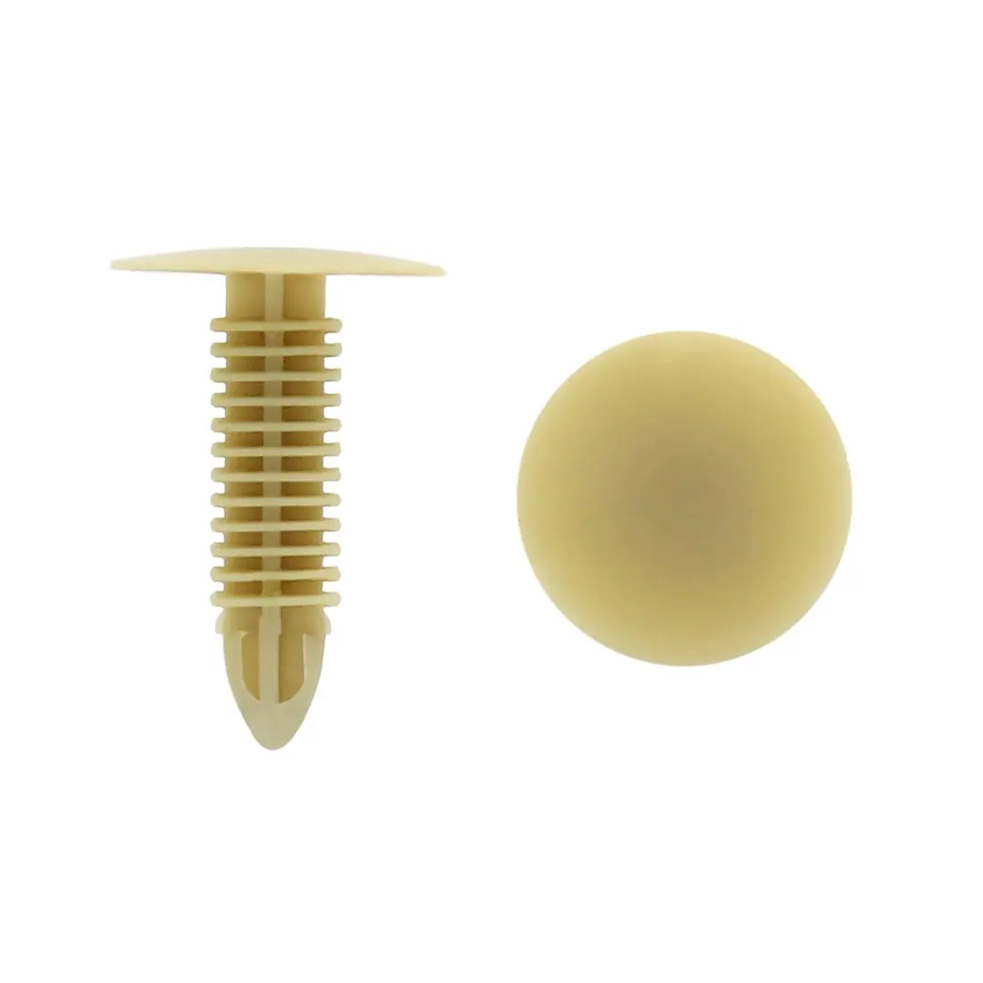 

uxcell 40 Pcs Beige Plastic Door Trim Panel Hood Rivets Clips 18mm x 26mm x 27mm