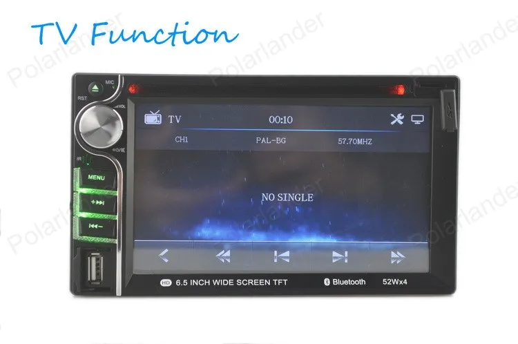 7 languages 6.5 inch 2 Din radio cassette playerBluetooth Car Radio Player RDS/FM/AM/MP4/USB/SD DVD MP4 MP5 | Автомобили и