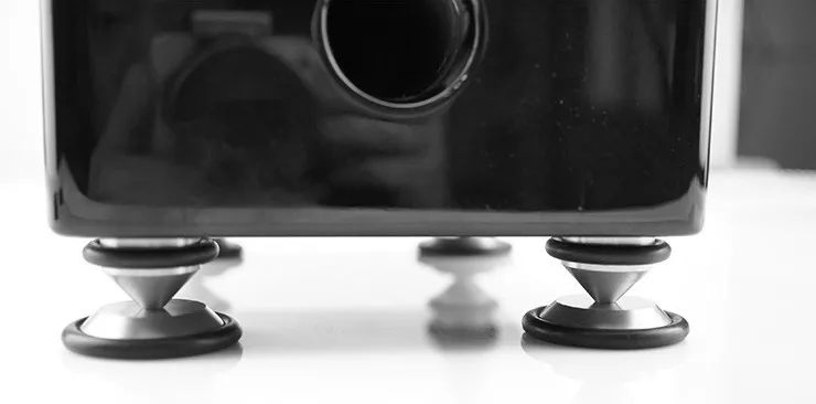 TIANCOOLKEI 42 мм Алюминий серебро/черного и золотого цвета Hi-Fi динамик усилитель Алюминий демпфирования ударопрочная Опора амортизаторы для ногтей