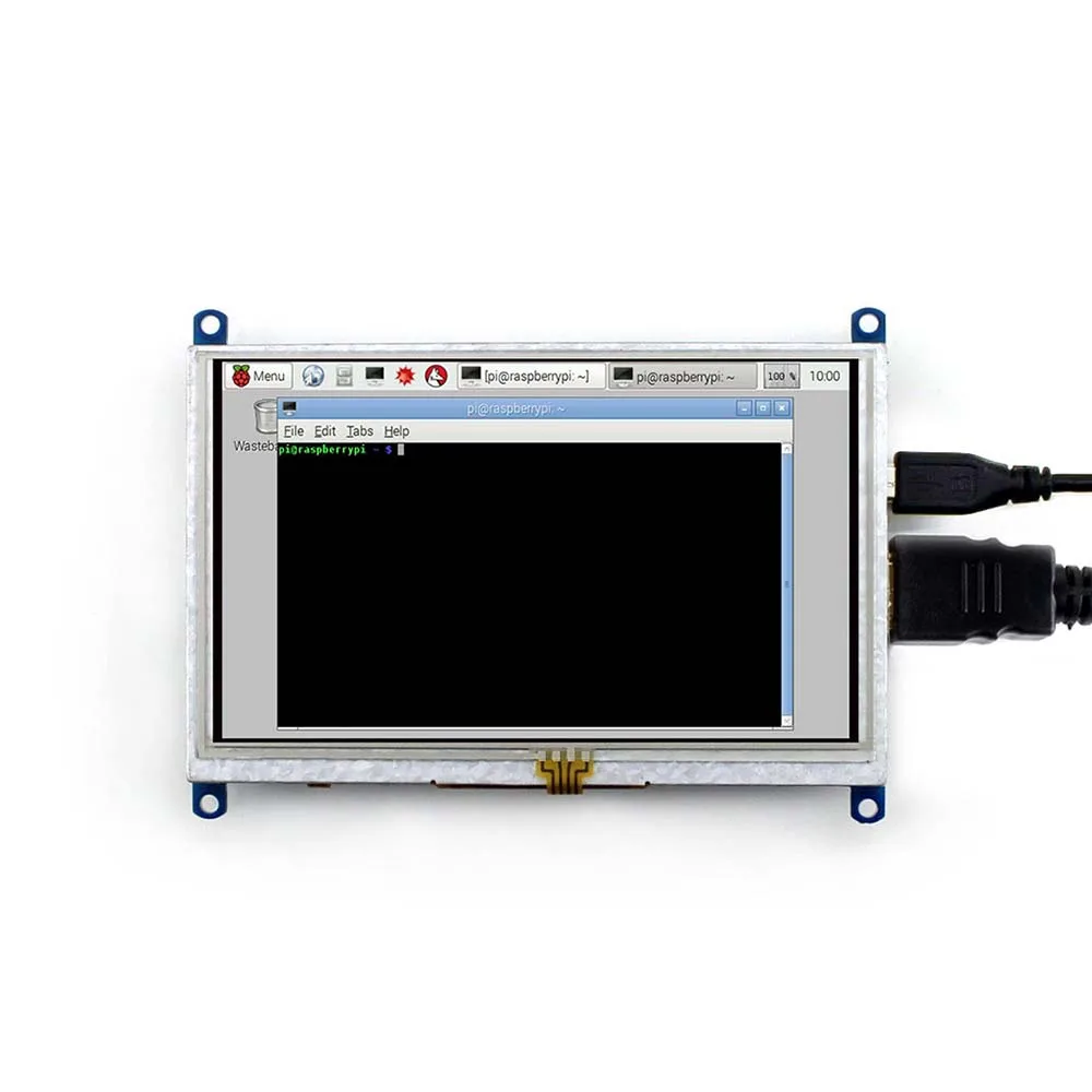5 дюймовый HDMI LCD (B) (с двухцветным корпусом) 800*480 Сенсорный экран планшета для всех