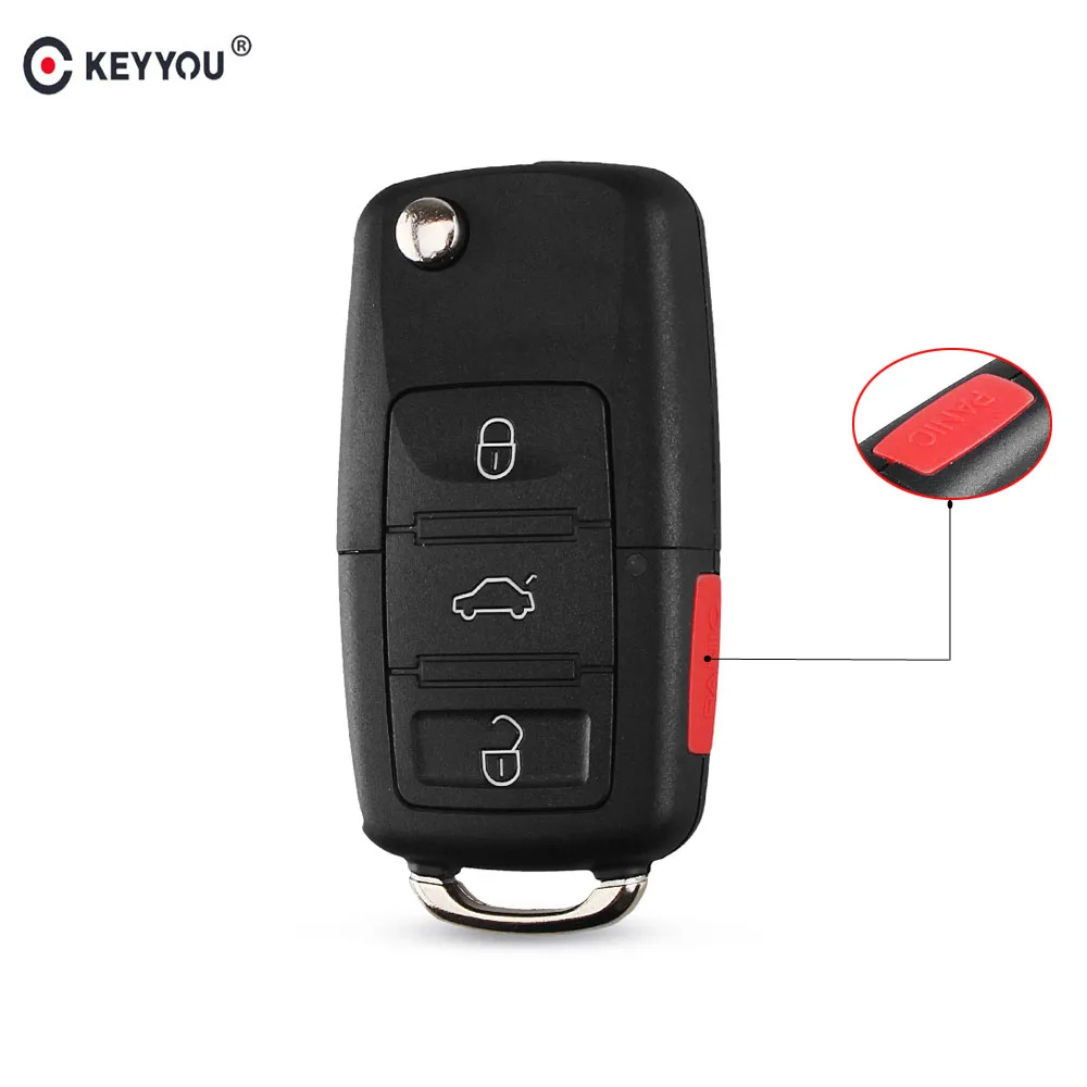 Чехол книжка KEYYOU 3 + 1 на 4 кнопки для VOLKSWAGEN VW Touareg|buttons buttons|button 4panic button |