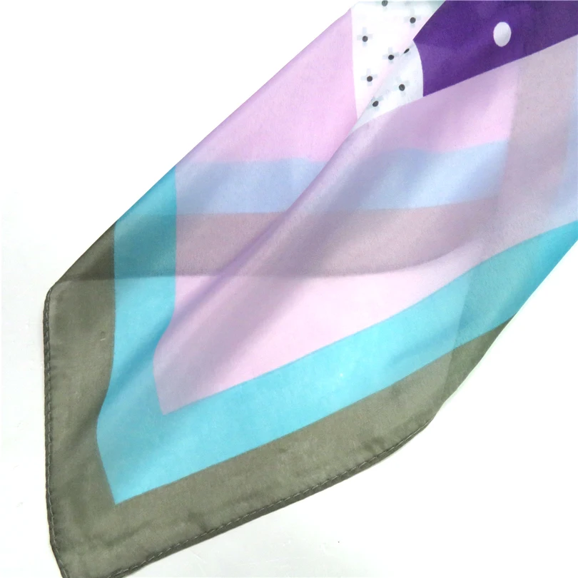 Scarf For Women Large Square Polyester Geometric Ladies Bandana Summer Pashminas Shawl Wrap Muslim Hijab Scarves Female Lencos | Аксессуары