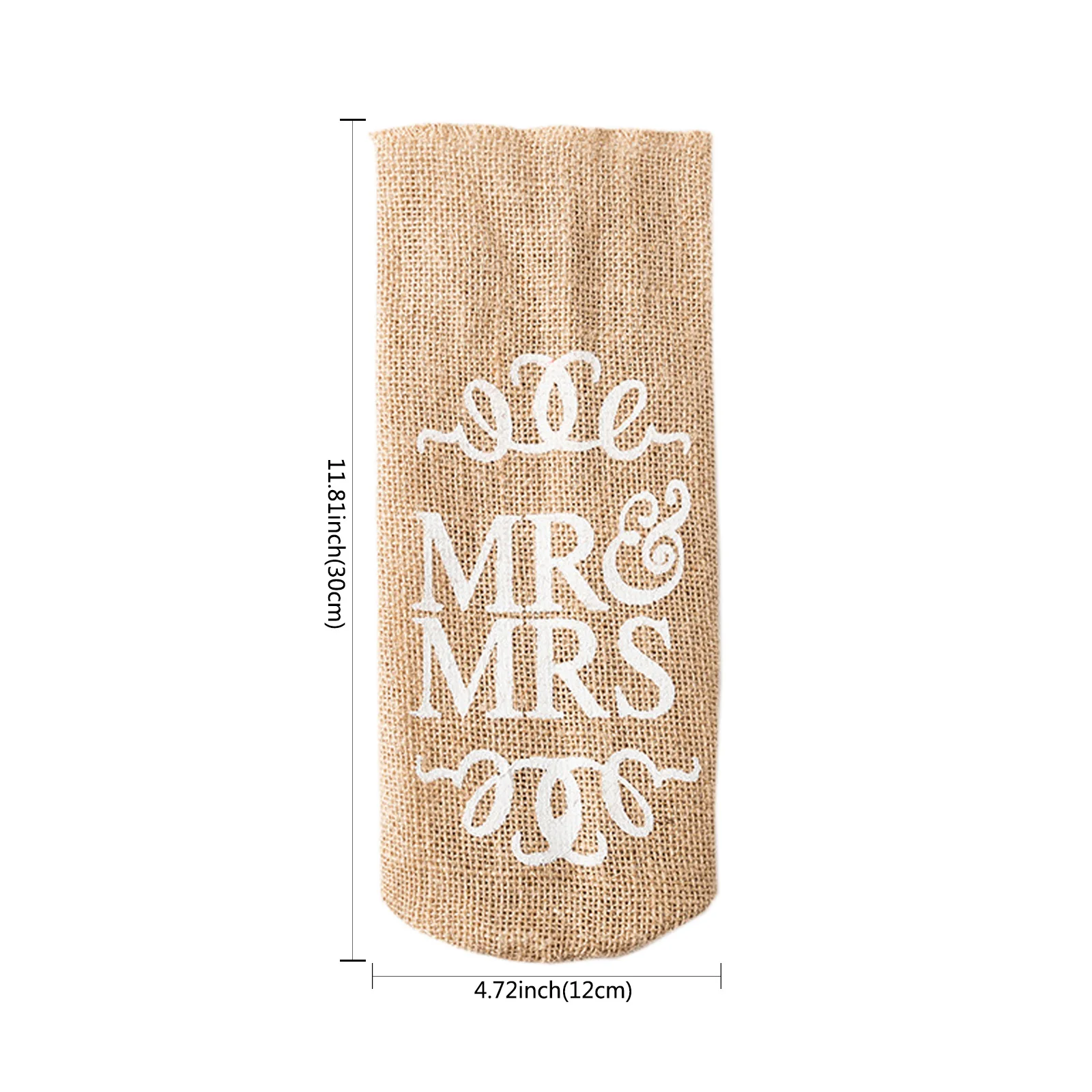 Винтажная Мешковина Hessian &quotMR MRS&quot Винная бутылка из джута подарочные сумки Чехлы