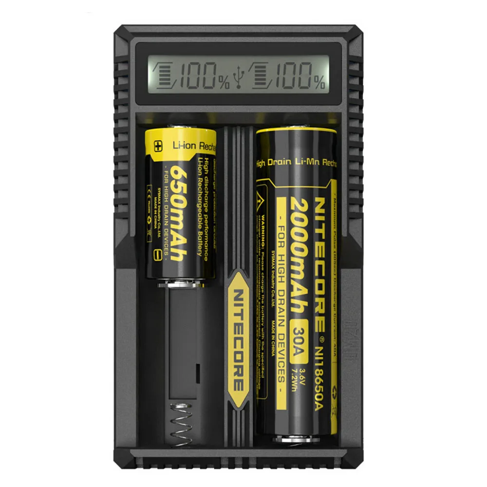 Оригинальное умное зарядное устройство Nitecore UM10 UM20 с ЖК-дисплеем универсальное