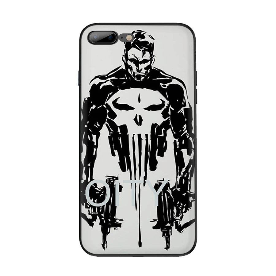 Чехол для мобильного телефона Desxz Punisher Frank iPhone 11 Pro X XS Max XR 6 6s 7 8 5 5S SE | Мобильные