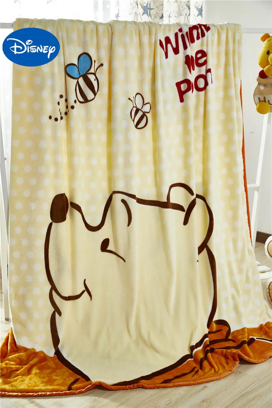 Одеяло с принтом Винни 200*230 см|print blanket|blanket blanketdisney blanket |