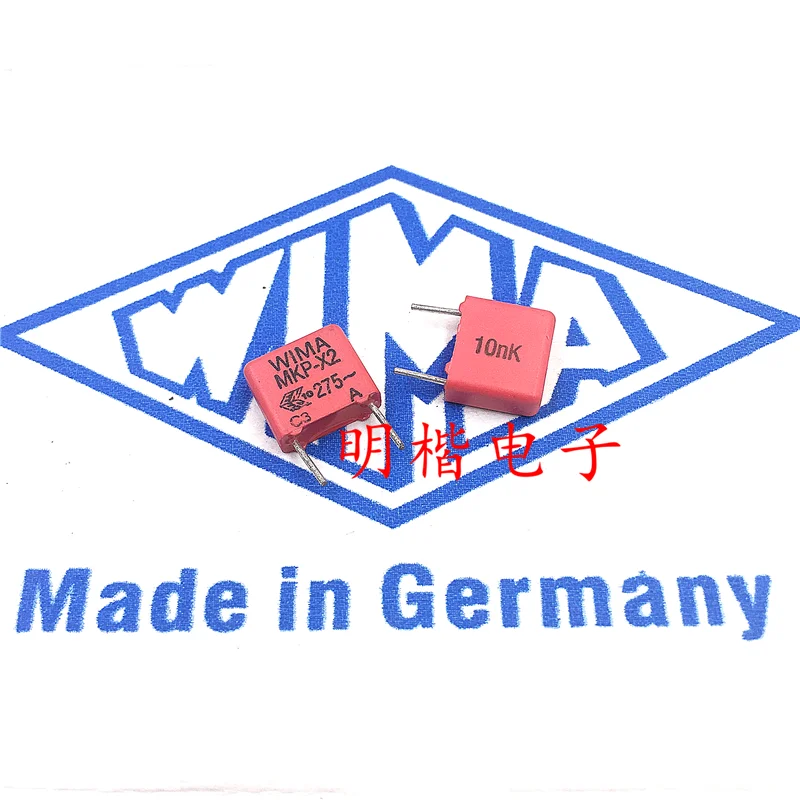 

10pcs/30pcs Germany Capacitor WIMA MKP-X2 275VAC 0.01UF 275V103 10NF Pitch 7.5mm free shipping