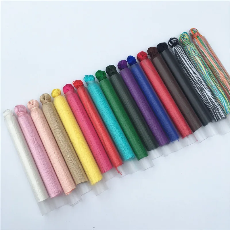 

100pcs/bag 65MM 32 Colors Rayon Handmade Tassels Diy For Clothing Jewelry Earrings Garment Curtain Home Decoration Accessories