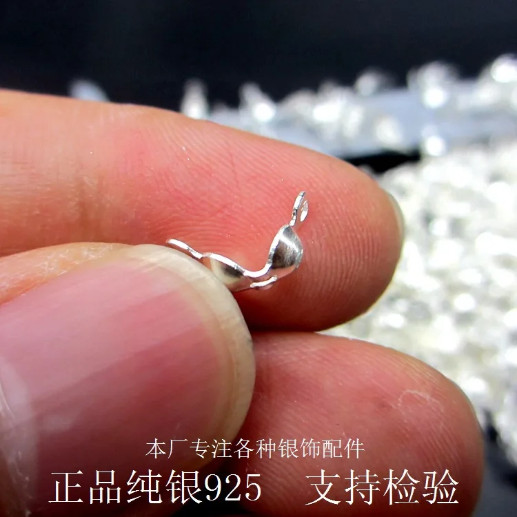 925 Серебряный Конец Бусины конверт провода застежки веревка конец пряжки 3 мм/4 мм