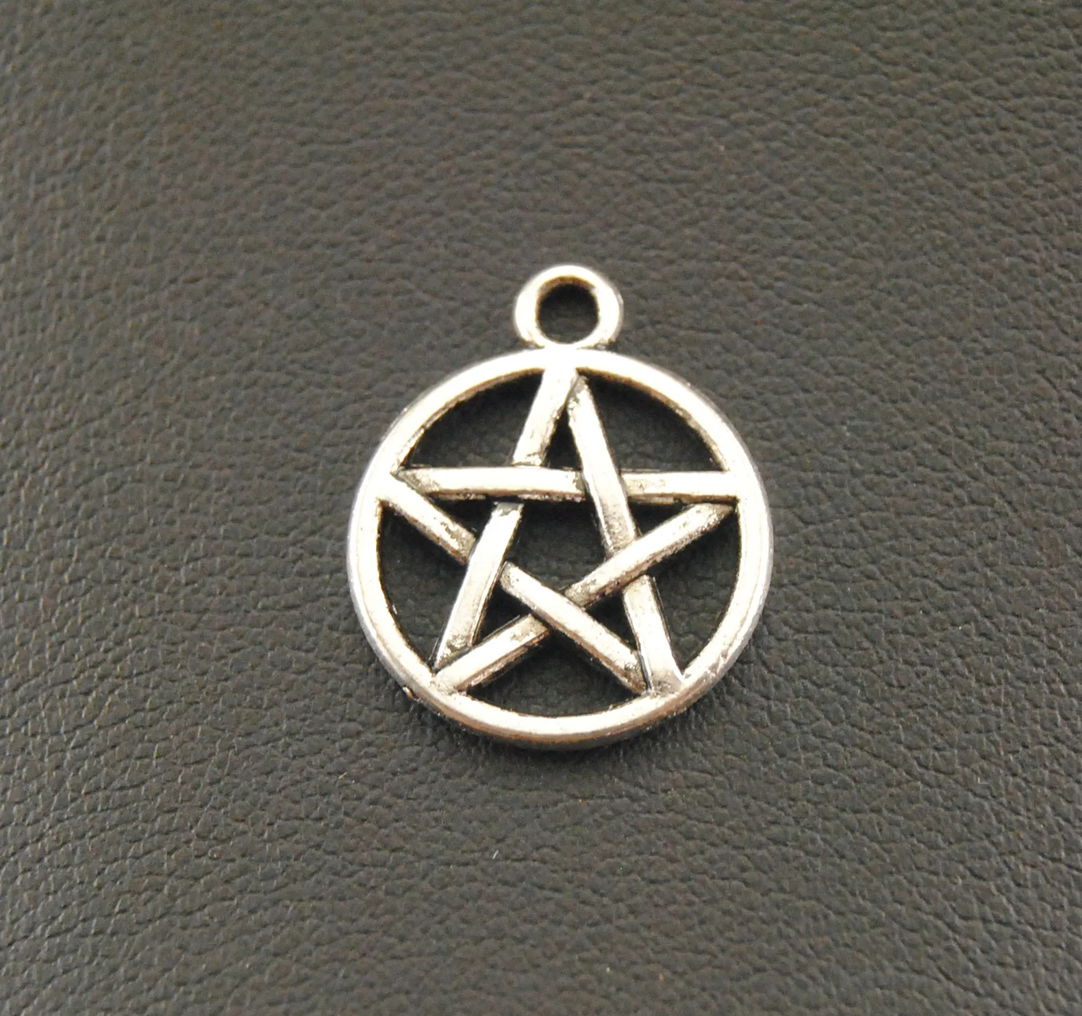 Подвески Wicca в виде пятиконечной звезды Давида 10 шт. бронзового/серебряного цвета