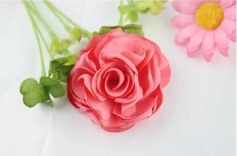 Новое поступление 2 &quotМатовая атласная атлас с розочками розы цветок плоской