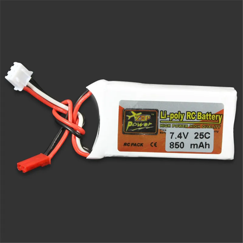 ZOP Power 7 4 В 850 мАч 2S 25C Lipo разъем батареи JST для радиоуправляемых дронов с камерой FPV