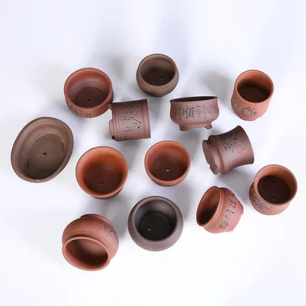 Бонсай из фиолетового песка цветочный горшок для дома и офиса раздувающийся в