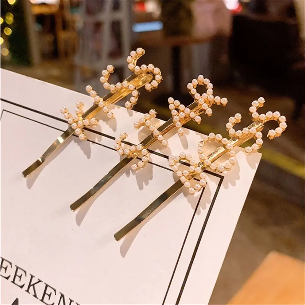 1 шт. Английский алфавит Перл зажим заколка в стиле ретро детская для волос