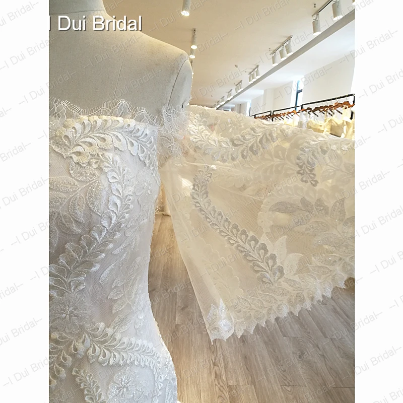 Flare Sleeve Mermaid Wedding Dress High Quality Bridal Gown New Real Photo