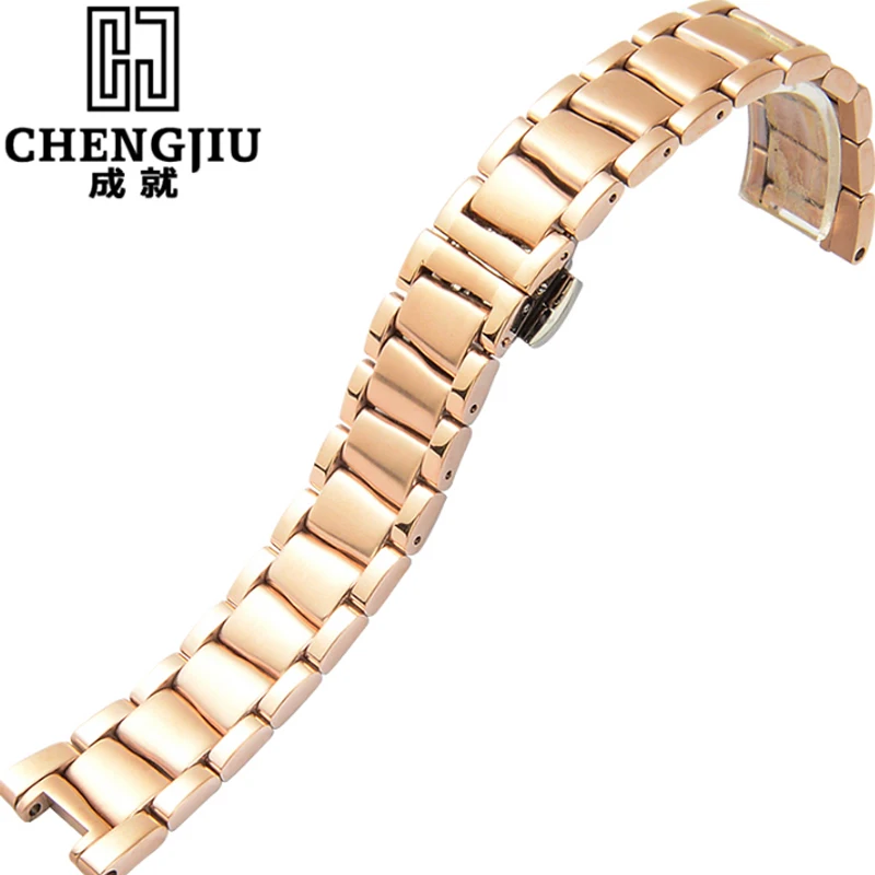 Ремешки от мужских наручных часов из нержавеющей стали 18 мм для Omega/LADYMATIC браслет