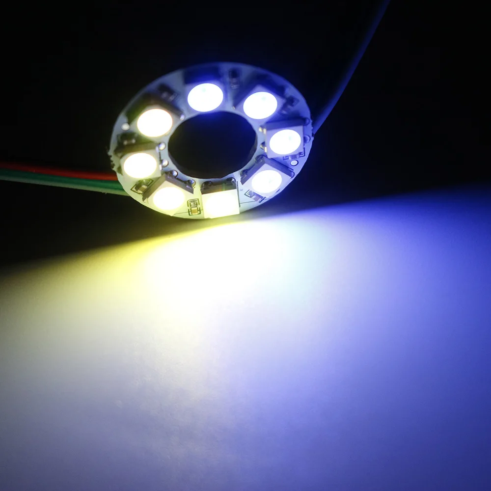 WS2812B модуль полоса 8 бит светодиодов 5050 Rgb индивидуальное адресуемое КОЛЬЦО