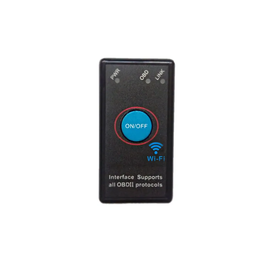 Новый мини wifi ELM327 Выключатель питания OBD2 автоматический считыватель кодов V1.5