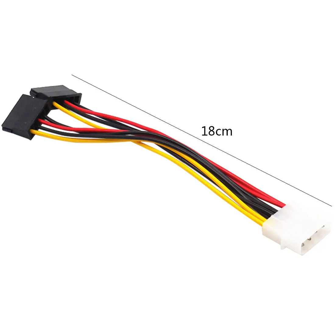 Кабельный адаптер 1 гнездо на 2 гнезда 18 см USB2.0 4 контактный IDE для