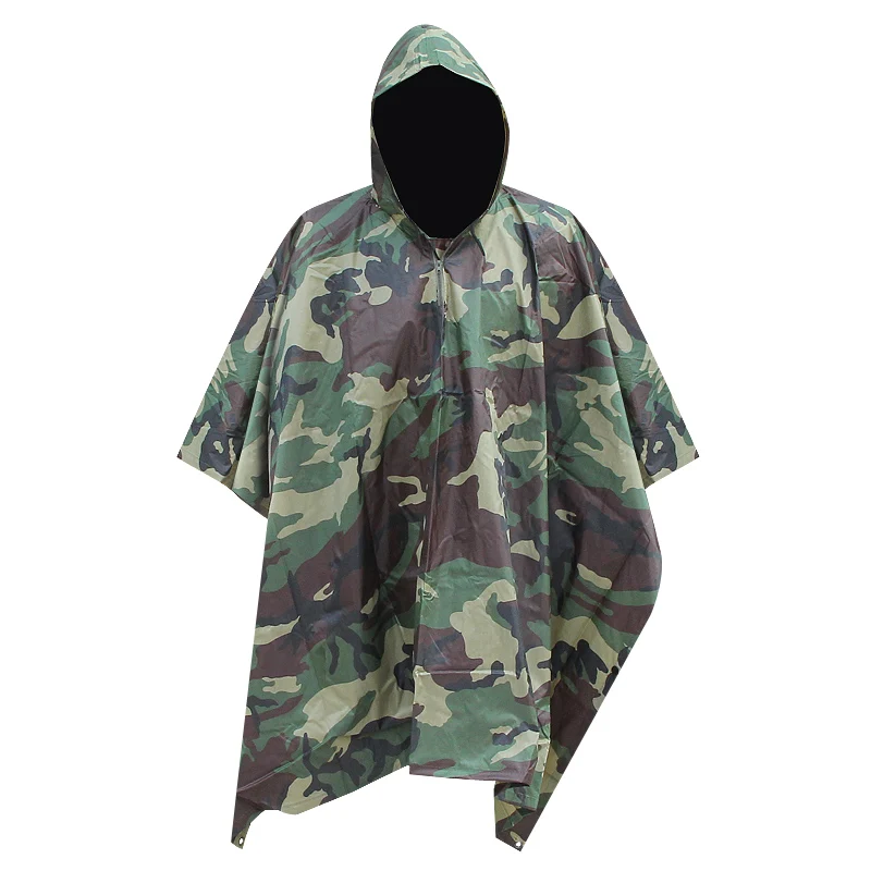 Common camo Многофункциональный дождевик для кемпинга, военный непромокаемый Камуфляжный дождевик для женщин и мужчин, плащи для рыбалки, мотоцикла, дождевик - Цвет: Common camo