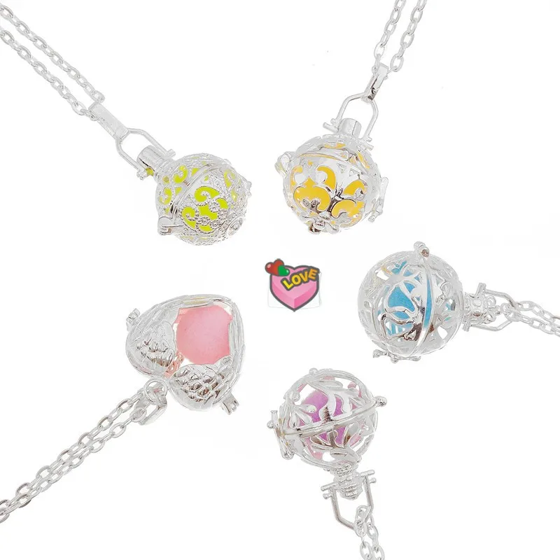 5 шт. микс сердце Посеребренная ароматерапия медальон эфирное масло войлочные