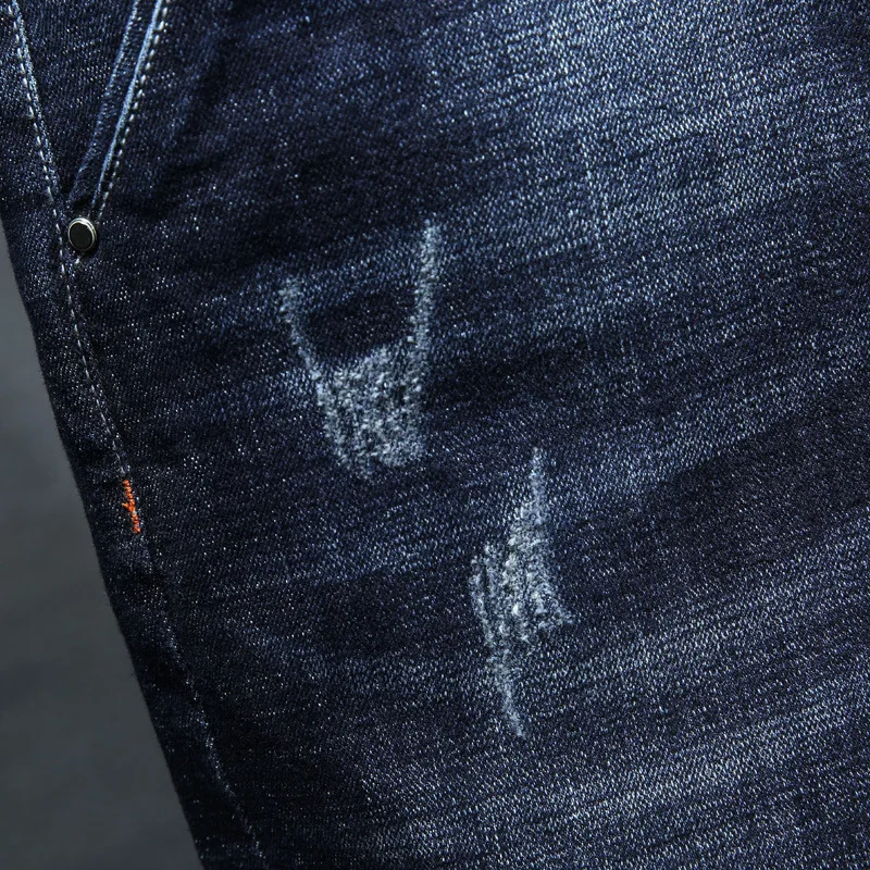 Джинсы Для мужчин Повседневное в классическом стиле Основная прямые черные