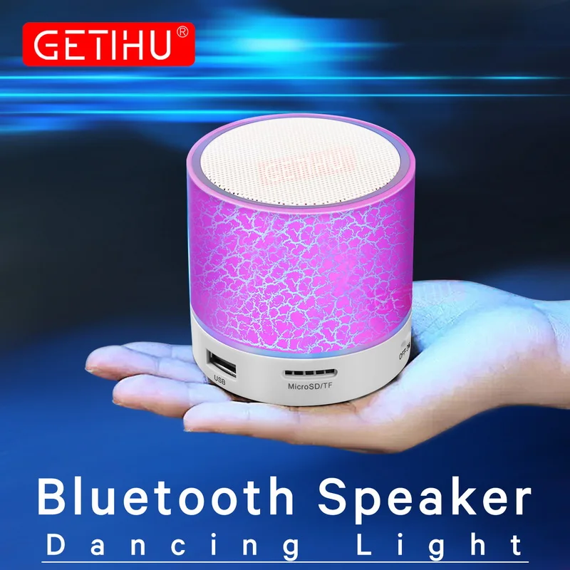 Мини беспроводной Bluetooth динамик для iPhone samsung компьютер портативный стерео музыкальный динамик поддерживает микрофон TF USB FM Регулятор громкости