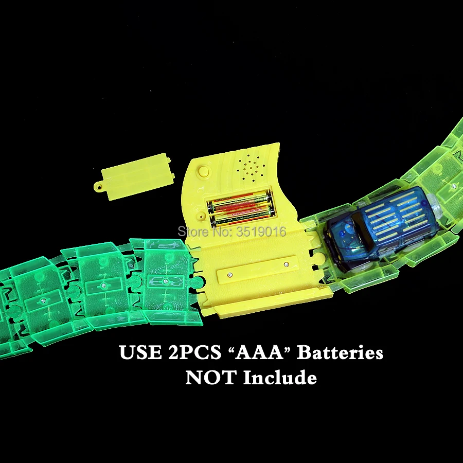 Светодиодный ные лазерные гоночные треки 12 футов светящийся гибкий трек