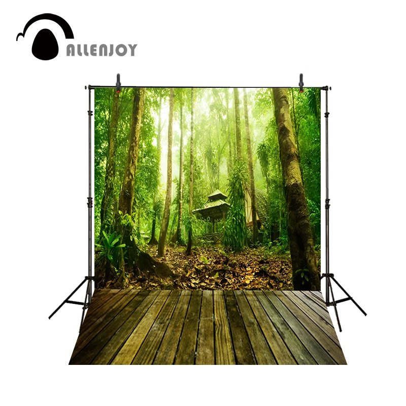 Allenjoy фоны для фотосъемки лес деревянный пол спокойное поле опавшие листья солома