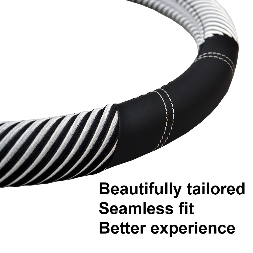 Универсальный Fit крышка рулевого колеса противоскользящие из микрофибры