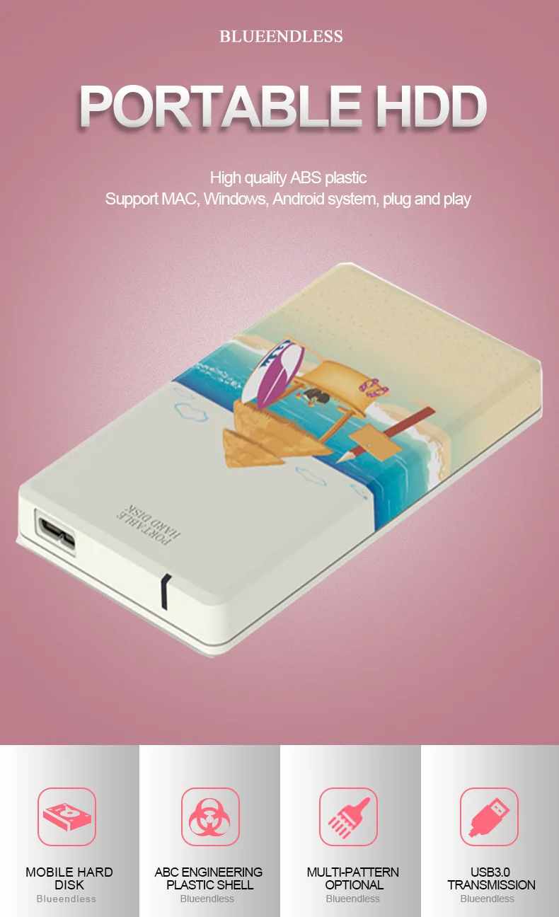 Внешний жесткий диск 2 5 дюйма внешний 500 Гб ТБ 1 USB 3 0 HDD портативный HD для