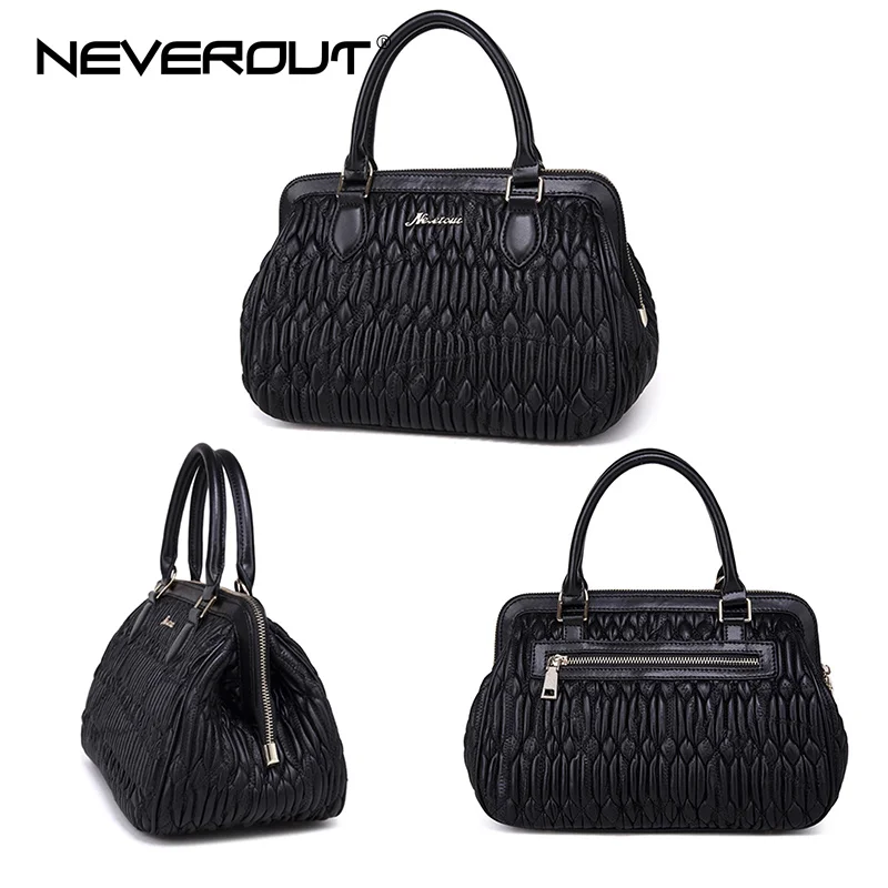 NEVEROUT элегантные женские сумки пояса из натуральной кожи овчины сумка рамки Sac