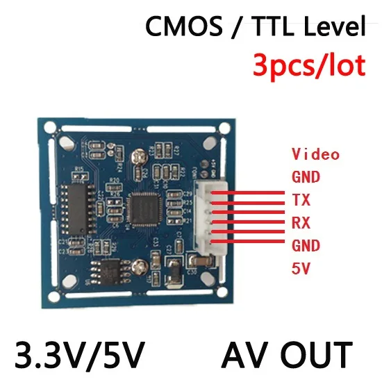 3 шт. RS232/ttl Arduino JPEG цифровой серийная камера Модуль SCB 1 с video out Поддержка VIMICRO VC0703