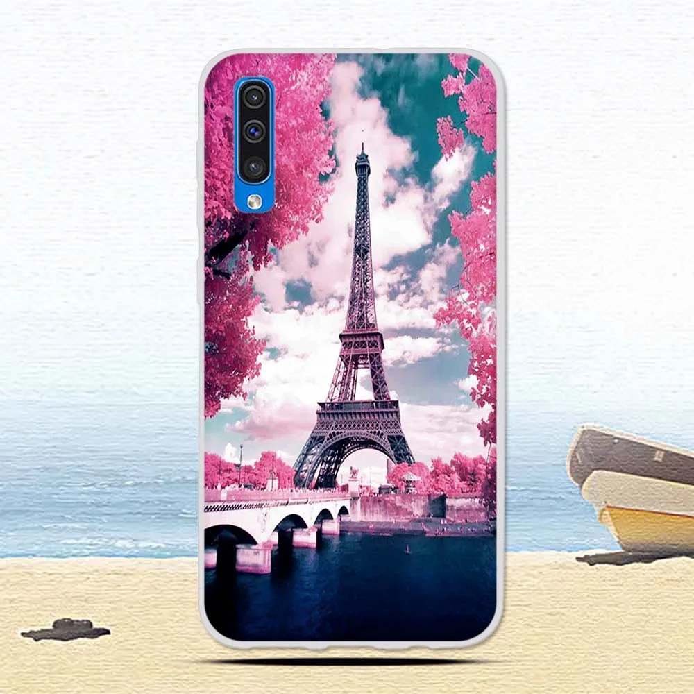 20 Роскошный чехол из термополиуретана и силикона для samsung Galaxy A50 A 50, Модный чехол для телефона с цветочным рисунком, Мягкий защитный чехол s Fundas - Color: 20