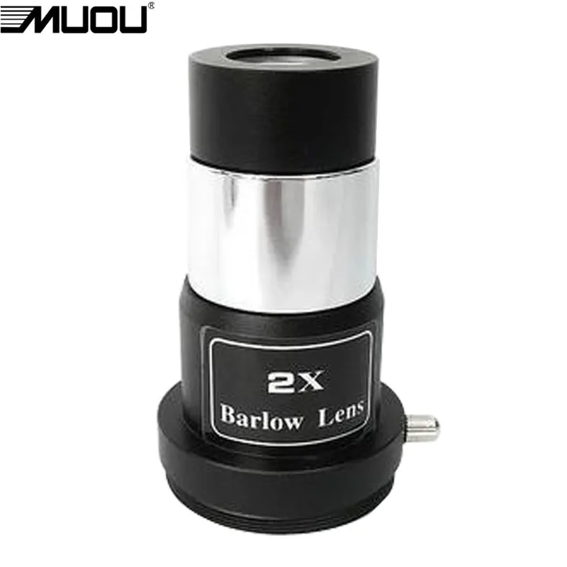 MUOU 1.25'' Barlow Lens X 2 Telescope M42X0.75 Thread for Standard Astronomy | Инструменты