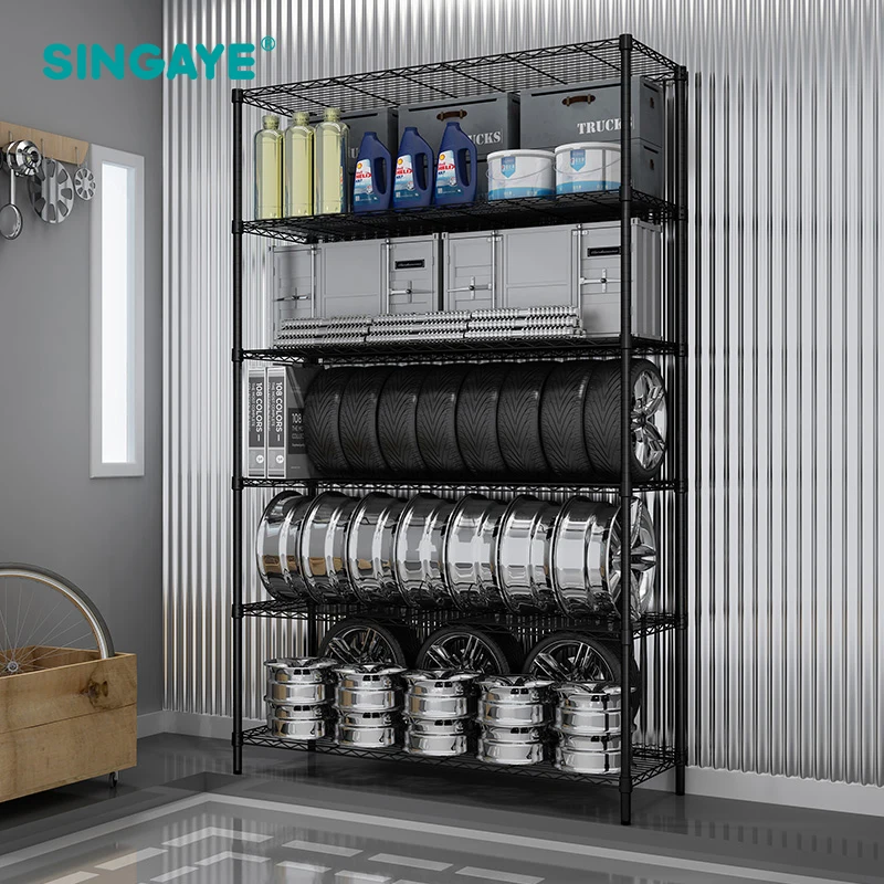 SINGAYE DIY большой шесть слоев универсальная полка стойки склад косметический
